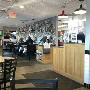 the interior of the restaurant