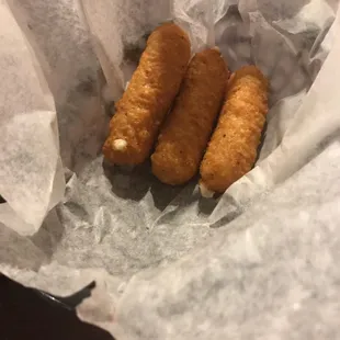 Cheese sticks.