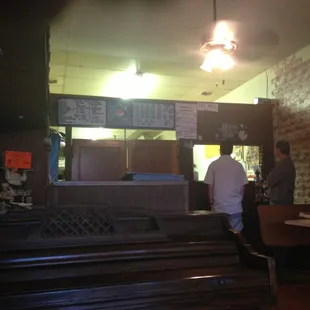 a man at the counter