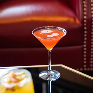 a cocktail in a glass