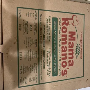 Pizza box