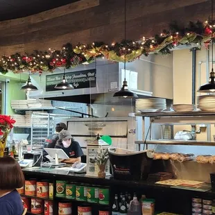 the kitchen and dining area