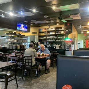 Seating area in middle of the room