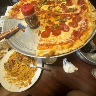 Pizza Spicy Chicken and Pasta