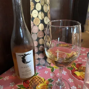 Brought a delicious bottle of wine from home w/ a $15 corkage fee.