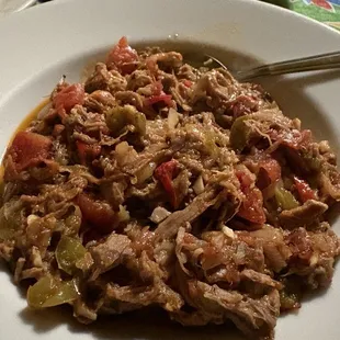 Ropa Vieja, good portion, but does not come with rice, beans, or sweet plantains, which is a bummer