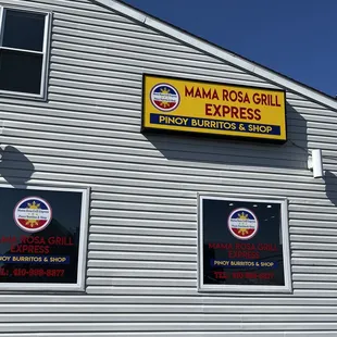 the front of the restaurant