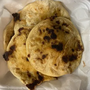 4 more pupusas revueltas in packages to go