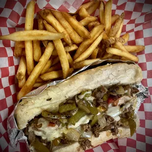 Philly and fries