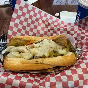 Italian Beef Bomber with au jus