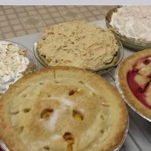 Pies included with Sunday Buffet