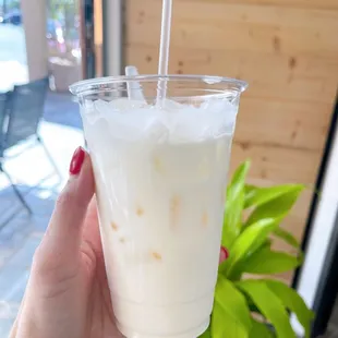 *New Drink* $4.50
Sua chua dam da (Vietnamese milk yogurt with condensed milk) super refreshing for a hot summer day