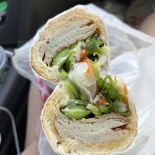Banh mi yum yum ! Look at how much stuff is in it