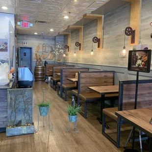 the interior of a restaurant