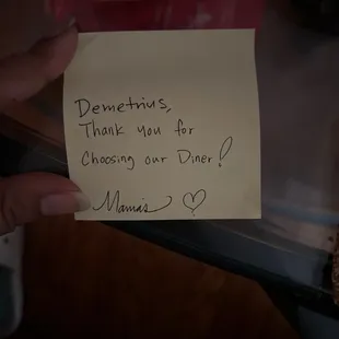 The food is gone, but Mama's touch remains. How sweet!