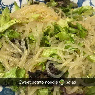 Sweet potato noodle salad