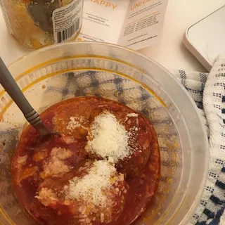 3 Meatballs with Sauce