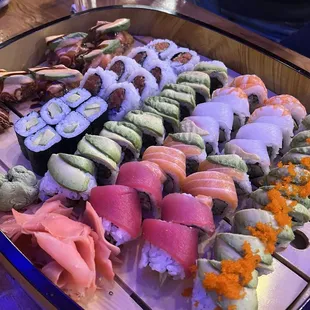 sushi and sashimi, sushi, sashimi, food
