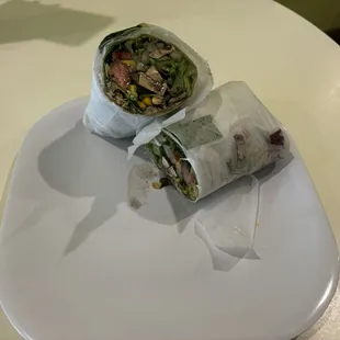 Fish in a Spinach Wrap