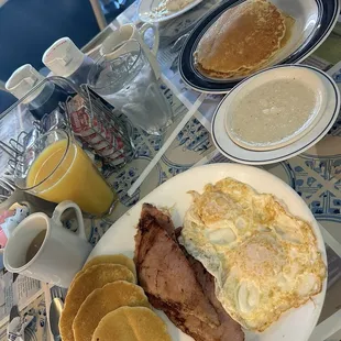 pancakes, food