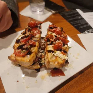 Goat cheese bruschetta