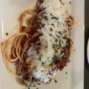 Half order of Colossal Chicken Parmesan