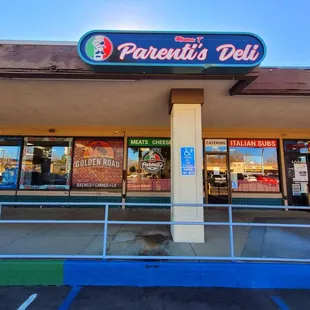 the front of the store