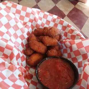 Garlic cheese curds! DA BOMB!