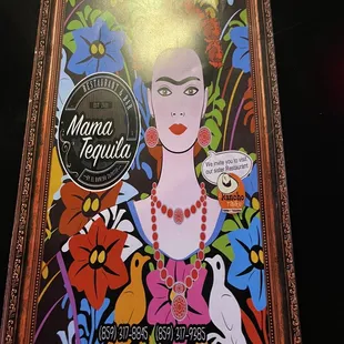 Artwork from menu