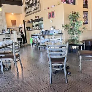 Dining area with counter seating option.