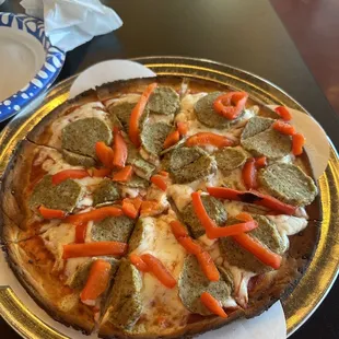 Erin Pizza on cauliflower crust