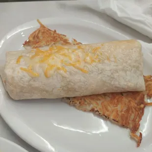 Denver burrito that my son ordered. He said was ok.