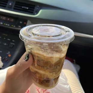 Caramel banana pudding