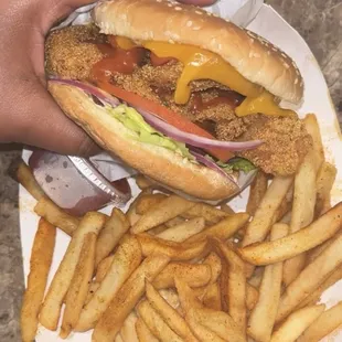 The Famous Fish Sandwich w/cheese