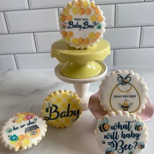 Baby shower cookies