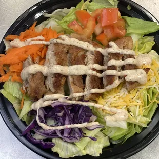 Afro Suya grilled Salad