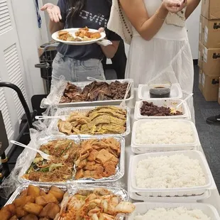 Team lunch! Family pack!