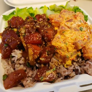 Poke combo plate