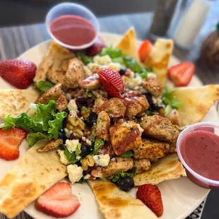 Red white and blue salad