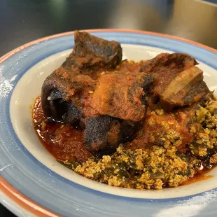 Egusi with goat