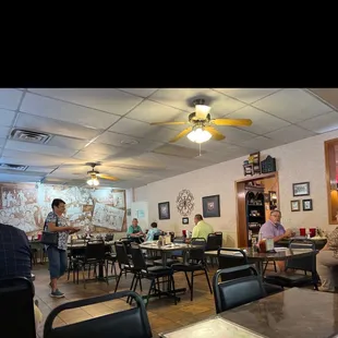 people sitting at tables