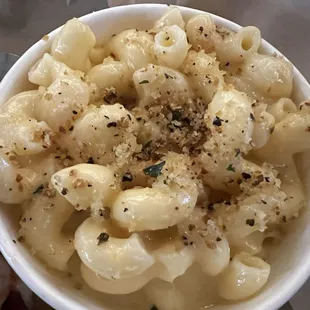 Mac as a side instead of fries or chips for a $2 up charge. Well worth it