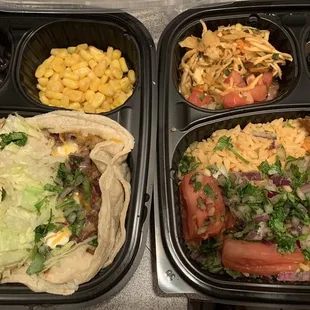 Taco Combo, Rice Bowl