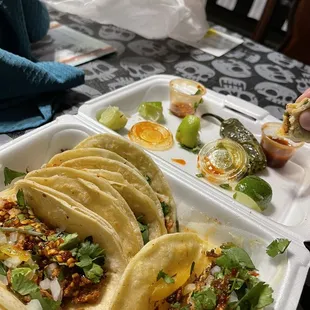 Thursday lunch special with two additional large pastor tacos.