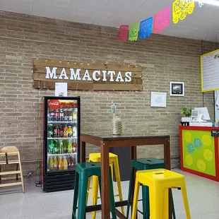 Welcoming clean dining area.