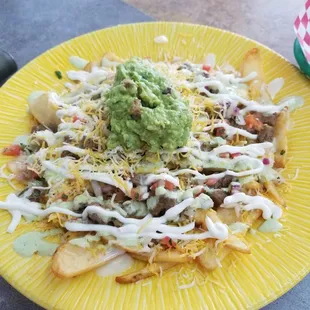 Carne asada fries, do not let the photo fool you, the plate was larger than my head.