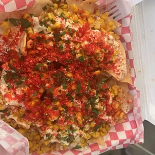 Elote nachos