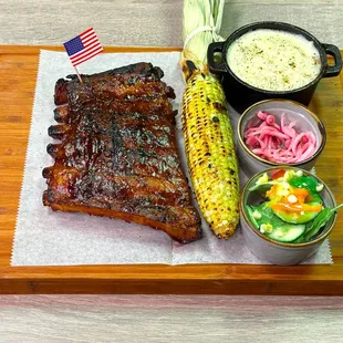 Our twist on a recipe inspired by Cochinita Pibil. St. Louis-style ribs tossed in our house BBQ sauce - a perfect combination.