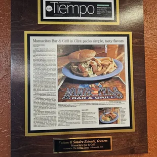 Newspaper article about this place