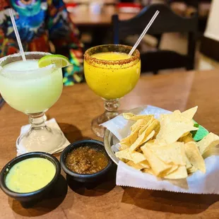 Margs, chips, and salsa